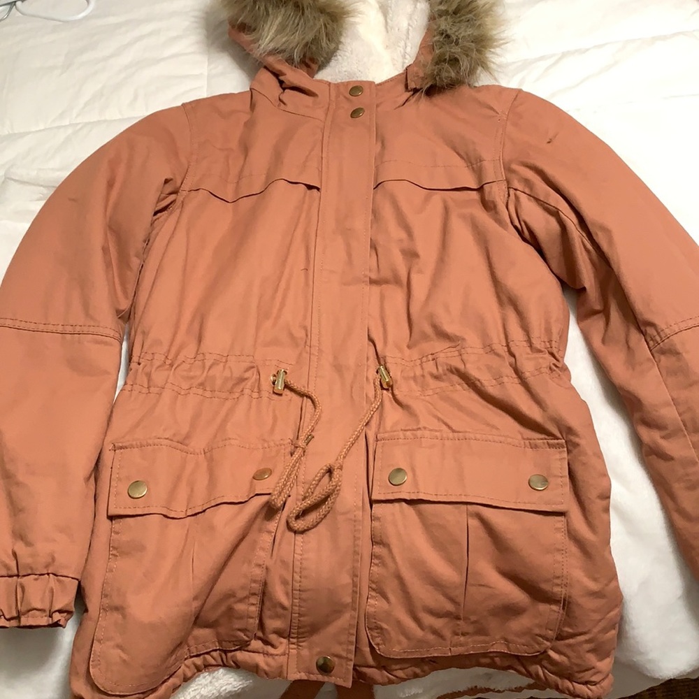 peachy forever 21 puffy jacket
